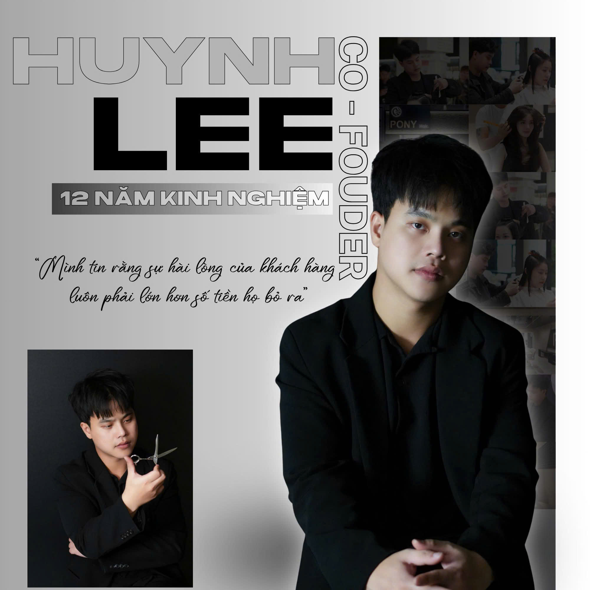Hồ sơ phong cách của Huỳnh Lee tại Pony Hair